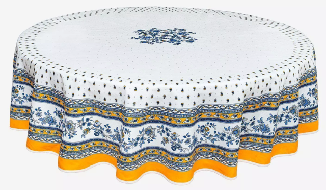 Round Tablecloth coated or cotton Marat d'Avignon Avignon WY Round Tablecloth coated or cotton Marat d'Avignon Avignon WY